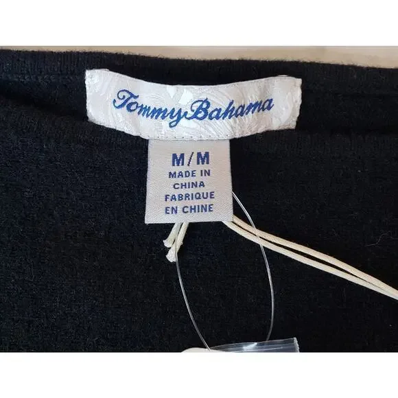 NWT TOMMY BAHAMA Polished Pineapple Merino Wool Cashmere Sweater Women's Medium - Picture 2 of 10